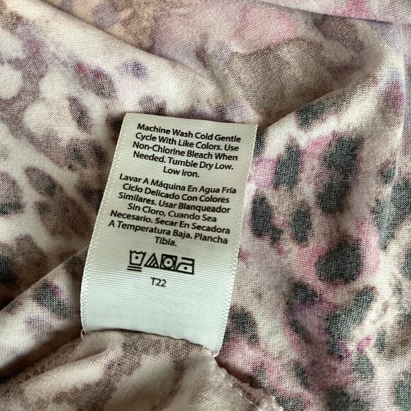 Joyspun Lingerie Set Chemise-Slip & Robe L-XL Pink Burgundy Animal Print 316D - Picture 11 of 11